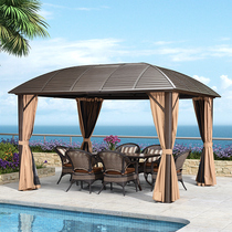 Outdoor Cool Pavilion Courtyard Villa Garden New Chinese Pavilions Aluminum Alloy Outdoor mosquito shading shed outdoor tent