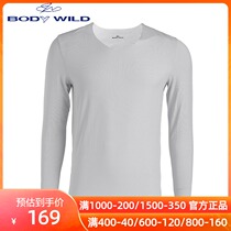 body wild Po di wid Modell no Mark warm coat V neck long sleeve top thin autumn clothes mens ZBN72LG1
