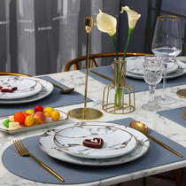 Dream Lover Dining Cushion Heat Insulation Mat Pure Color Leather West Table Mat North Eurostyle Waterproof Oil Proof Tray Cushion Bowl Mat