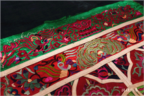 Old embroidered strap boutique embroidery piece handmade 45 * 46cm A- 151