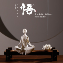 Dragon creative new Chinese home furnishings sandalwood line incense burner living room office tea ceremony decorations