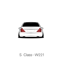 Suitable for Mercedes-Benz S-Class W221 low-lying car scratch model sticker car friend meeting personalized car sticker custom HF