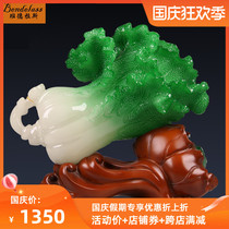 Banderas jade cabbage ornaments office handicrafts living room study porch opening gifts