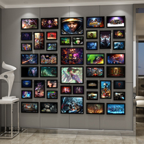 Internet cafe game collection photo wall decoration DOTA2 Internet cafe frame wall GTA God of War APEX hanging painting CSGO mural