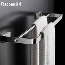 304 Stainless Steel Wire Drawing Creative Minima Balcony Kitchen Toilet Bathroom Wall Pendant Mulch Towel Rack Subdouble Pole