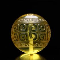 Raw mine Mexico boutique Golden pepper blue perp single bead loose bead back bead beeswax water purification Amber Diamond Star Moon hand string