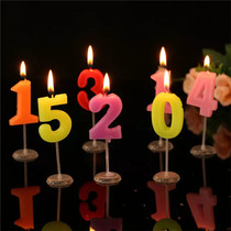 Creative Birthday Candle Cake Decoration Environmentally Friendly Smoke-free Digital Candle Birthday Party Romantic decoration Placement Supplies