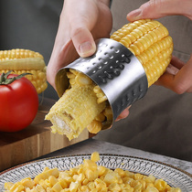 304 stainless steel corn planing thresher kitchen rotating corn artifact household corn grain separator tool