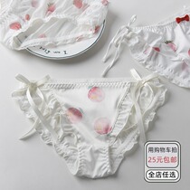 Underpants women Summer thin girl cute net gauze sexy cotton antibacterial middle waist Japanese girls breifs straps