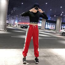 Adult Jazz Dance Costume Schoolgirls Suit Loose Modern Dance Practice Hip Hop Street Dance Performance Out