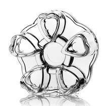 Heat-resistant glass tea set Heart seat Crystal seat teapot base simple glass warm tea maker candle heating warm tea Holder