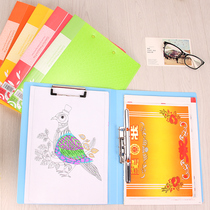 Kangbai A4 color folder writing pad Bill folder Insert folder File folder Multi-function stationery folder
