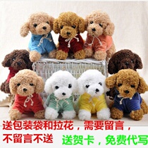 Childrens toy puppy Teddy dog plush toy doll simulation dog Doll Doll Gift can undress