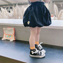 Girl Shorts Summer Exterior Wearing Foreign Air 2021 Children Clothing New Products Children Pants Slim Fit 100 hitch baby Han version Flower Bud Pants