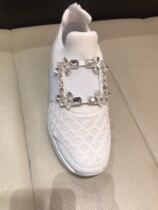 roger vivier spring white heightening shoes drill buckle increased by 5cm domestic spot