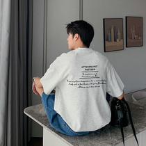 Hualun Summer Popular 2022 Internet Celebrity Pop T-Shirt Mens Tide Brand Short Sleeves No Iron Simple PrintEd Cotton T-shirt