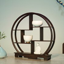  Bogu rack Small small Bogu rack Solid wood Chinese classical Dobao pavilion antique rack Teapot tea set rack Storage rack