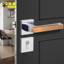 Eagle Shield interior bedroom door lock Nordic silent door lock modern simple solid wood door lock American yellow Bronze Room door lock