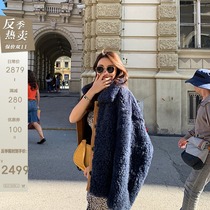 CC fur imported Basha wool fur one-piece coat