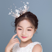 Crown headdress Childrens fairy fresh hair crown girl birthday performance Mori dress accessories girl foreign floral headdress