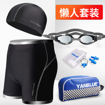 Swimming trunks mens flat angle comfortable fashion quick-drying high elastic mens swimming trunks mens suit swimming trunks swimming equipment wholesale