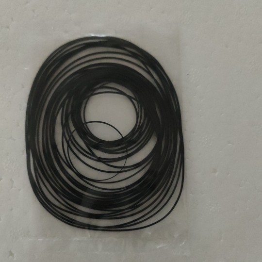 Tape recorder Walkman belt drive belt Section 0 7 mm square folded length 40-135 mm