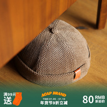 Acap mens and womens melon skin hat retro sailor hat all-match landlord hat dome ruffian hat inch head hat yuppie hat Japanese