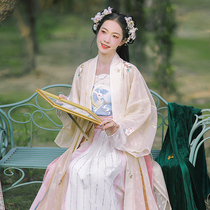 Han Shang Hualian Xingyue Valley Song Chinese clothing female original Chinese style embroidery fairy Air pair long shirt waist pleated skirt autumn