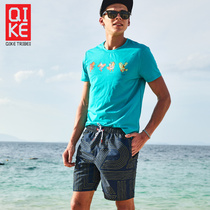 (Riding) Tide brand fashion mens beach pants can be put into the water quick dry loose size Swimming shorts seaside swimming pants
