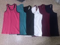 Export Japan Foreign trade thread knit vest day single cotton sleeveless summer vest B37 hit bottom