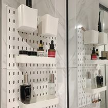 Cave board wall shelf toilet wall mounted cosmetics storage box bathroom wall storage rack free of holes