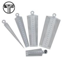 Gap ruler Steel straight ruler Plug ruler Stainless steel high precision tapered ruler Aperture gauge Hole ruler 1-15 triangular wedge plug ruler