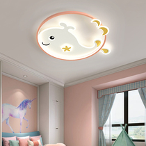 Childrens room lamps boys and girls room bedroom lighting creative cartoon eye whale lamp Nordic led ceiling lamp