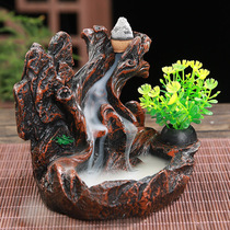 Resin ornaments back-flow incense burner creative handicraft aromatherapy incense insert seat ceramic thread incense pan incense