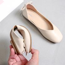 Large size womens shoes 41 a 43 casual flat soft bottom 2021 spring and autumn feet fat wide fat new small size womens shoes 313233