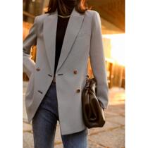 Boo Pala version is the soul of the suit~Fashionable casual houndstooth thin suit jacket spring
