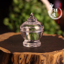 Poly Buddha edge high transparent Acrylic crystal small stupa Mini stupa can hold Tibetan relic Manna pill Gawu box