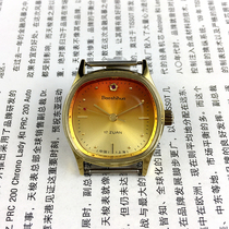 The original inventory Shanghai Gem Flower card yellow shell orange face manual mechanical diameter 33mm sent strap 1