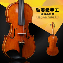 Liwei violin Italian handmade violin oil paint European material orchestra playing professional adult solid wood instruments