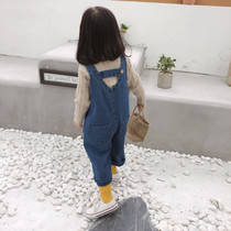 Female Baby Jeans Back With Pants Spring Dress 2022 New Girl Baby Spring Autumn Ocean Qi Children Pants Tide