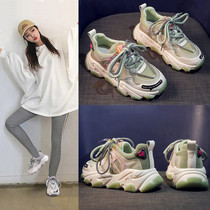 Daddy shoes womens shoes ins trendy shoes new spring wild sports casual shoes 2020 Korean version of womens shoes X0311
