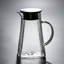 Cold water jug Large capacity high temperature resistant cold water jug Explosion-proof glass household teapot set Juice water bottle Plain water jug