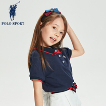 Polosport girls short sleeves t shirt spring and summer Polo shirt children in the children dressed baby shirt
