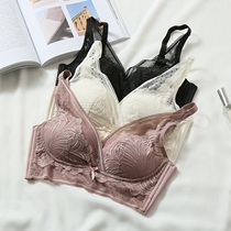 Fairy underwear~ real milk silk incognito wide-brimmed gathered lace bra female thin high facial value