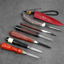 Rosewood Puer tea knife tea needle household ebony solid wood cut steel tea kung fu tea opening tea accessories