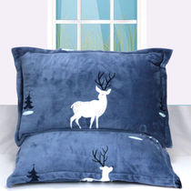 Winter flannel pillowcase coral velvet pair of adults one pillowcase single home