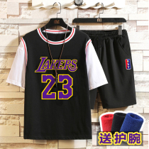 Summer basketball suit sports suit men's thin junior high school Senior high school students female children youth summer suit set of jerseys