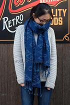 China General Generation] Dutch Indigo People hand made blue dye Indigo scarf SHITO