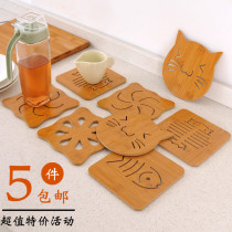 Creative insulation pad Square casserole pad Cute round bowl pad Anti-hot table mat pad Plate pad Teacup pad