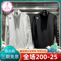 DESCENTE Disant Sweater Male 22 autumn and half zipper knitting sports long sleeve coat D2331RTL43